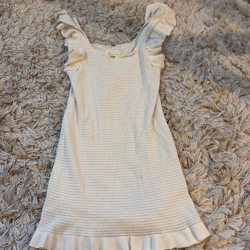 Ruffle sleeve Anthropologie dress, in almost new condition